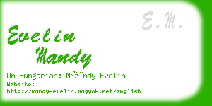 evelin mandy business card